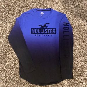 Hollister Ombré Big Logo T shirt men’s sz medium